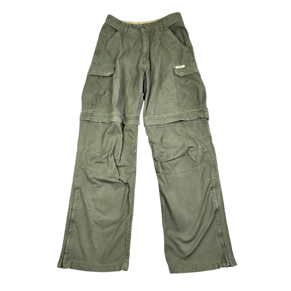 Gander Mountain Cargo Pants Mens 30x32 (28x30) Green Convertible Hiking Utility